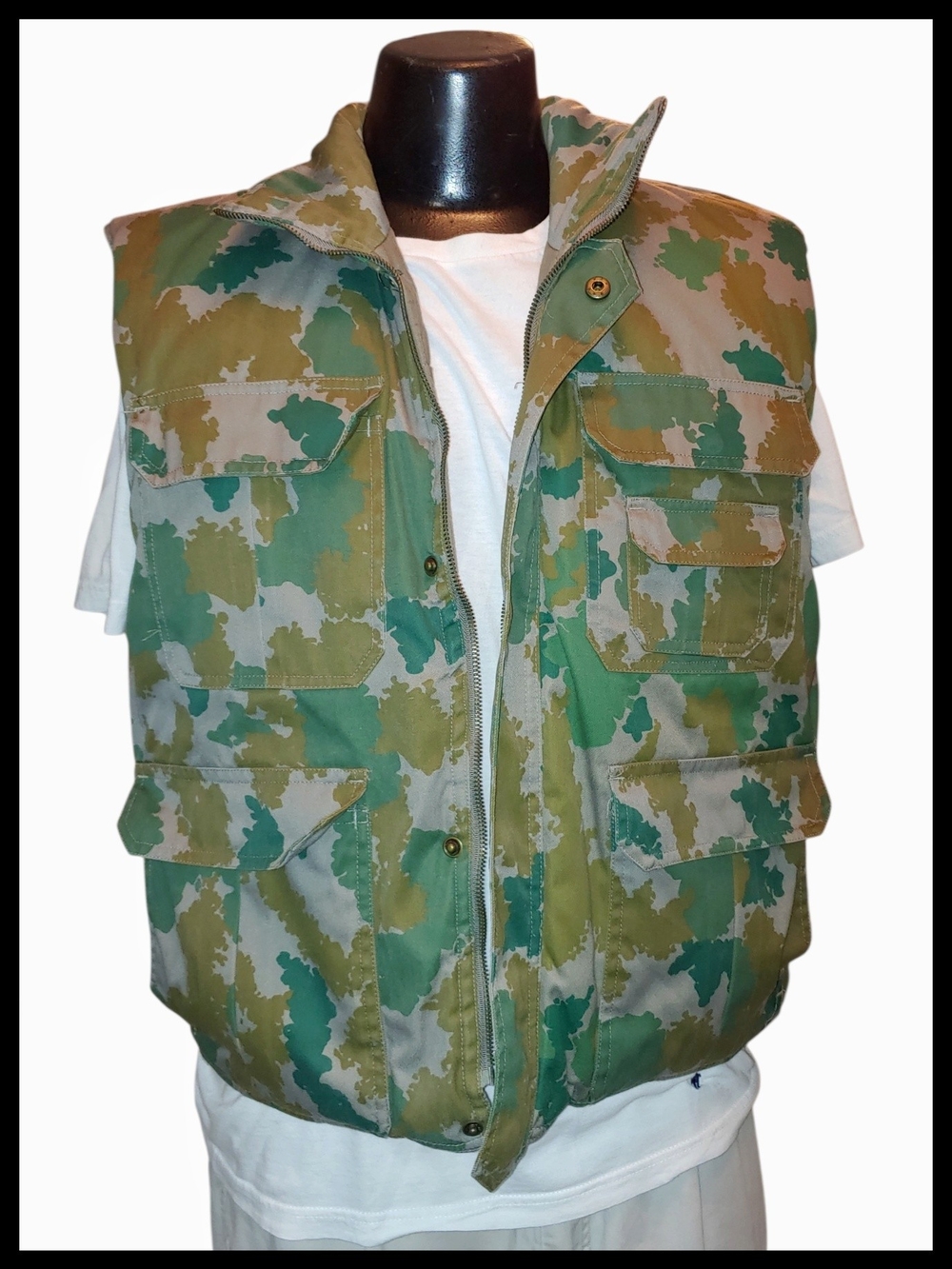 Mil-Tec Sturm L Woodland Camo Hunting Fishing Vest Pockets